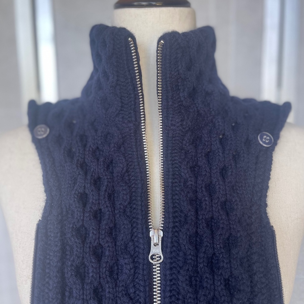 Veronica Beard Navy Upstate Dickey + Cuffs sz O/S - Picture 3 of 7